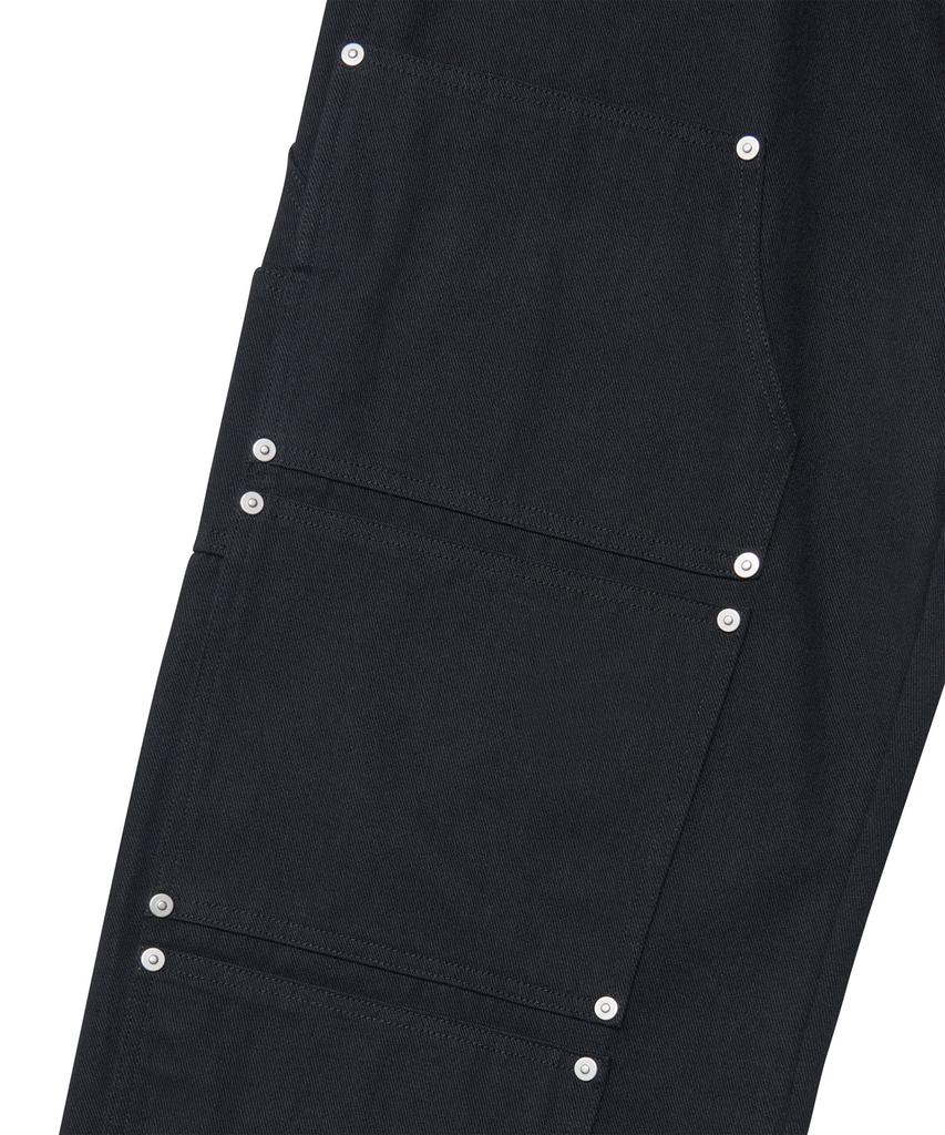 Nomaenyueol Divided Double Knee Pants - Black