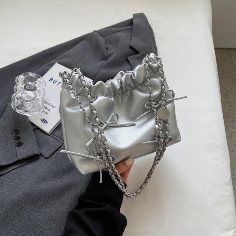 Jednobarevná řetízková kabelka, módní dámská kabelka přes jedno rameno, všestranná crossbody kabelka