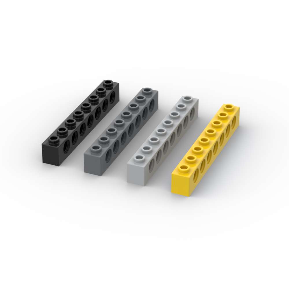 MOC 10PCS 3702 1x8 Featuring Holes Building Blocks Kit High-Tech Educational Bricks Particle Puzzle DO-IT-
