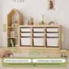 Children's Solid Wood Toy & Book Storage Shelf and Cabinet