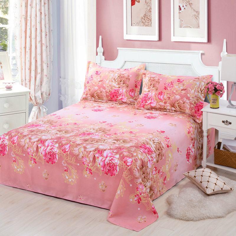 Flannel Cartoon Bed Sheet for Student Dormitory - Single/Double Bed, Free Shipping