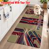 St. Louis Cardinals Custom Name Flannel Rug Kitchen Mat Non Slip Floor Carpet Personalized Home Decor