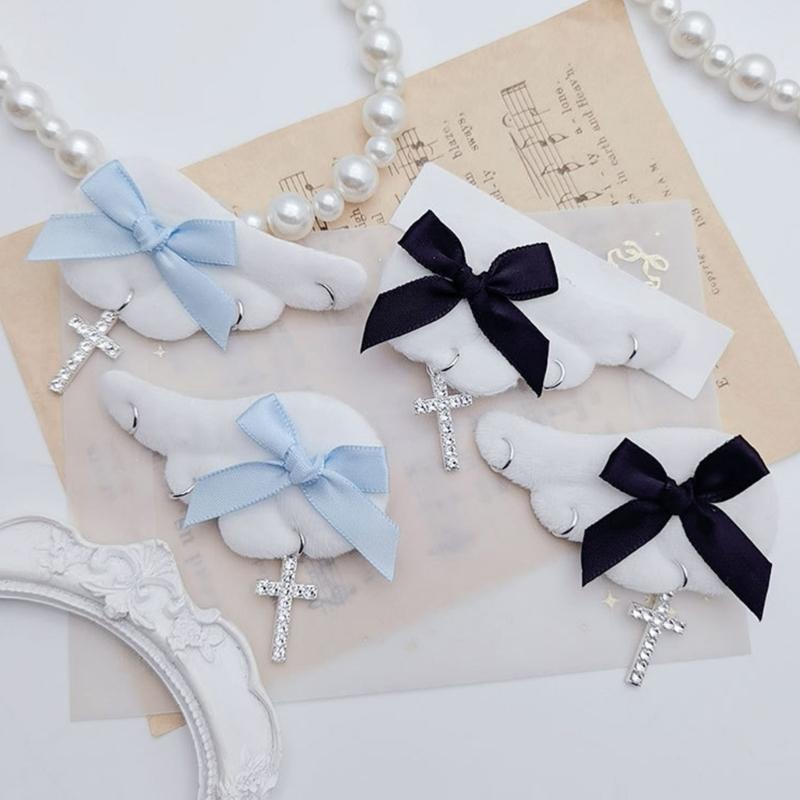 Angel Wing Hair Clip For Womens Girls Plush Hairpins Non Slip Barrettes Headwear
