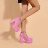 Fashion New Platform Platform High Heels Women Independent Stand Europe and The United States with A Line Fashion Sandals