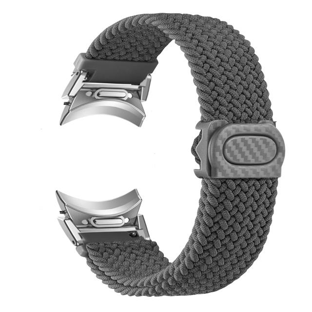 No Gaps Braided Band For Samsung Galaxy Watch 6 4 Classic/5 Pro/44mm 40mm 47mm 43mm Correa Nylon Bracelet Galaxy Watch 6 Strap