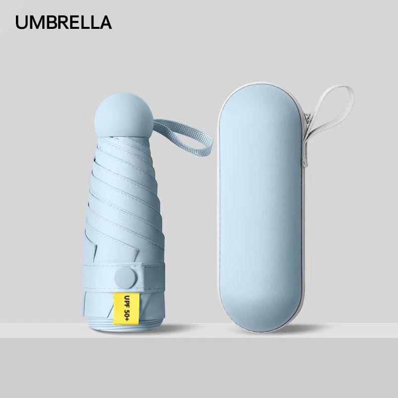 5-Fold Ultra-Light Black Glue UV Protection Customizable Parasol Umbrella