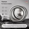 TAFUCO Pure Titanium Thermos Bottle with Tea Infuser