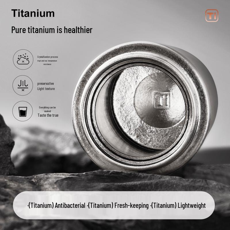 TAFUCO Pure Titanium Thermos Bottle with Tea Infuser