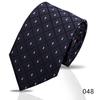 Men'S Premium Business Waterproof 8Cm Tie Polyester Trendy Sparkle 7.5Cm Pure Black Striped Hand Tie