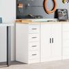 White Garage Storage Cabinet 30X51X85 Cm
