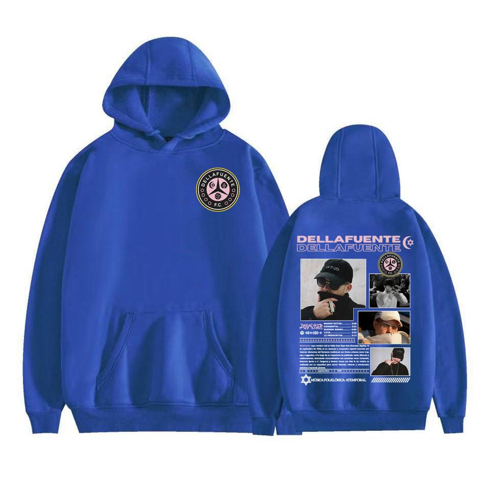 Rapper Dellafuente Fc Album 2026 Tour Cover Hoodies Men Women Fashion Hip Hop Street Sweatshirts Fleece Casual Oversized Hoodie