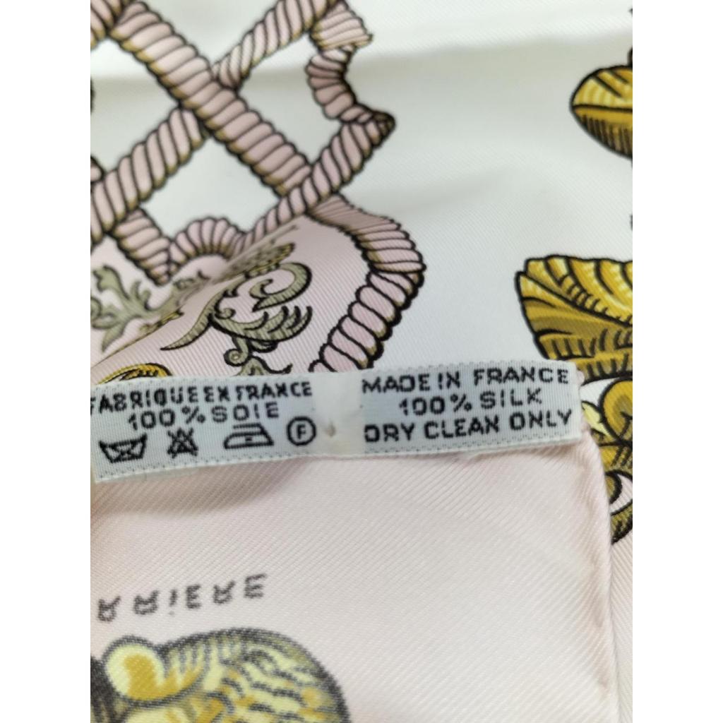Used HERMES LOUIS THE GREAT Scarf Carr 90