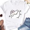 Muscle Sanrioes Womens TShirt Anime HelloKitties Cinnamon Kuromis Fun Model Cartoon Clothing Casual Cotton Couples TShirt