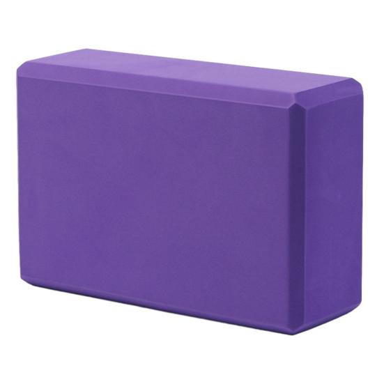 

1/2Pcs EVA Yoga Block Supportive Lightweight Pilates Meditation Non-Slip Foam Block High Density Fitness Gym Blocks Yoga Accessories 1pc фіолетовий