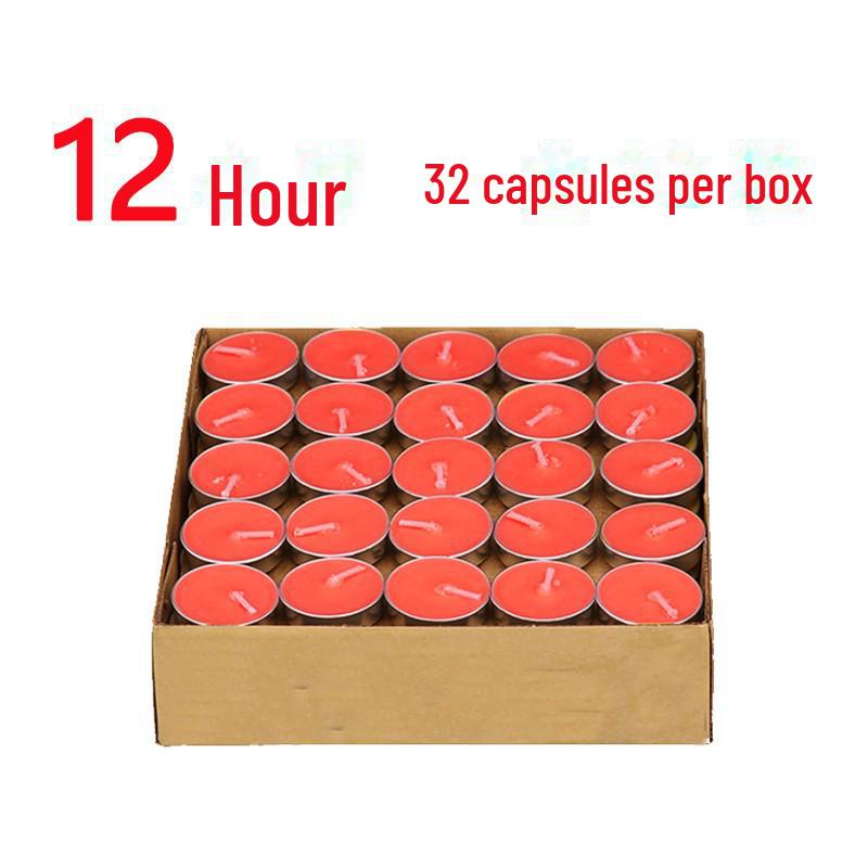 Aluminum Shell Plant Butter Candle Lamp - 8, 12, 24 Hours Burn Time