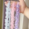 Snow Yarn Fairy Braided Headband Tulle Flower Imitation Pearl Headband  Childrens Festival