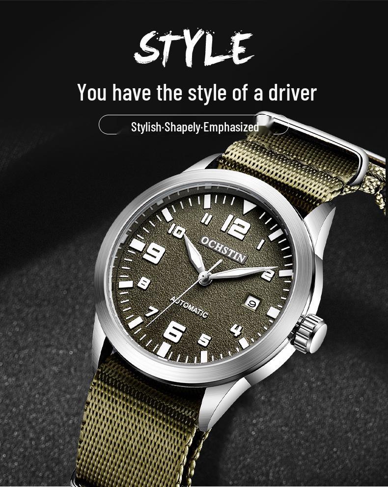 OCHSTIN Swiss Automatic Mechanical Watch - Trendy, Large Dial Fashion Business Wristwatch