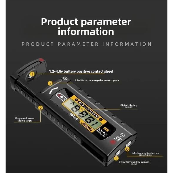 High Precision Voltage Indicator Battery Capacity Tester Battery Voltage Display DV