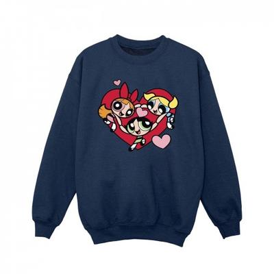 The Powerpuff Girls Girls Holding Hands Heart Sweatshirt