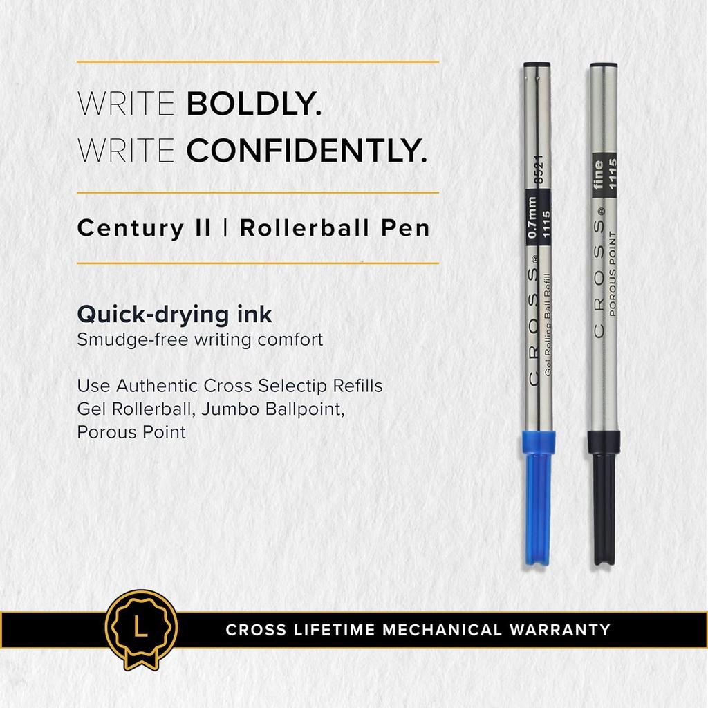 CROSS Century II Rollerball Pen 3304 Medalist Silver