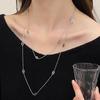 Titanium 120cm Chic Steel Necklace With Unique Pig Nose Design Ideal For Lovers Fashion