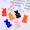 Large Translucent Bear Cartoon Cream Resin Charms for Crocs & DIY Jewelry Hair Clip Accessories