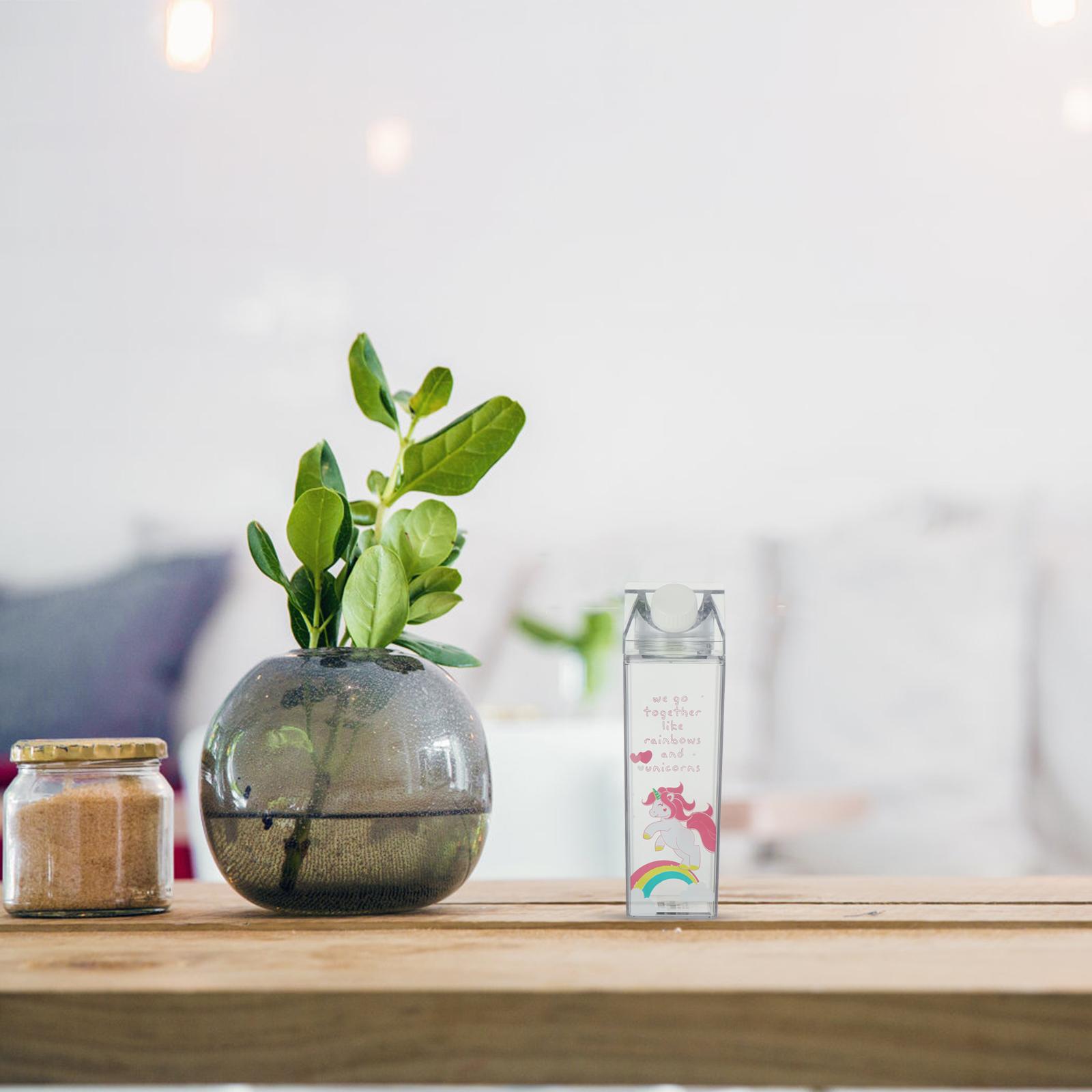 

1Pcs Lightweight Cup Transparent Bottle Flat Base Leak-Proof Household Beverage Bottle for Travel and Juice other