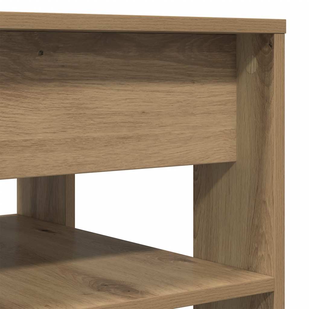 Artisan Oak Coffee Table 55.5 X 55 X 45 Cm Particleboard