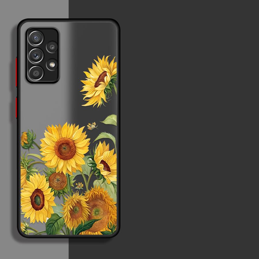Flower Sunflower Phone Cover Case for Samsung Galaxy A35 A56 A55 A34 A36 A54 A16 A15 A14 A23 A73 A33 A52S A72 A17 A52 A53