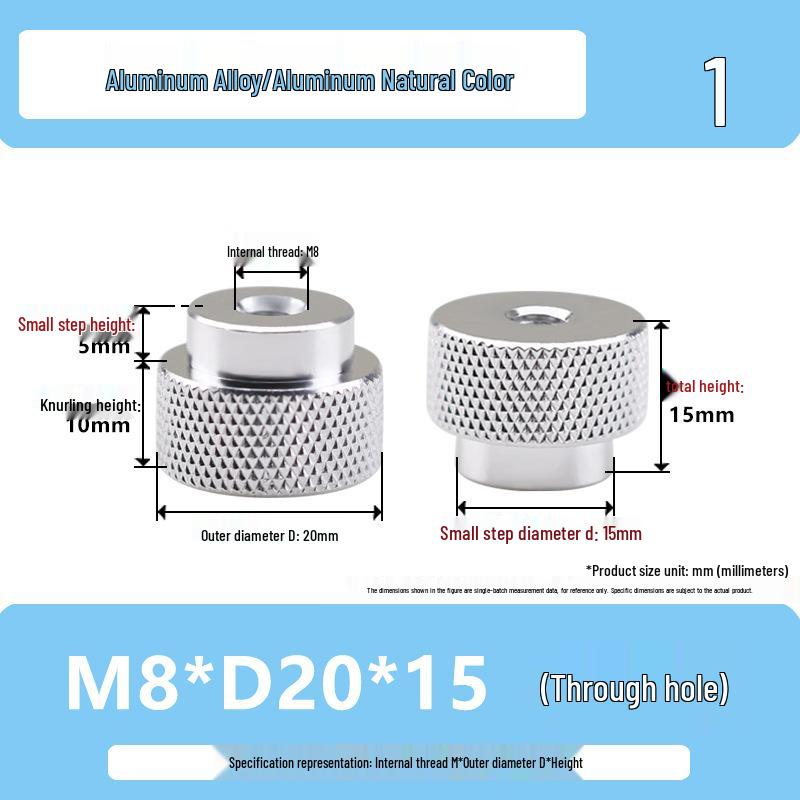 National Standard Aluminum Knurled Hand-Twist Nut M3-M10
