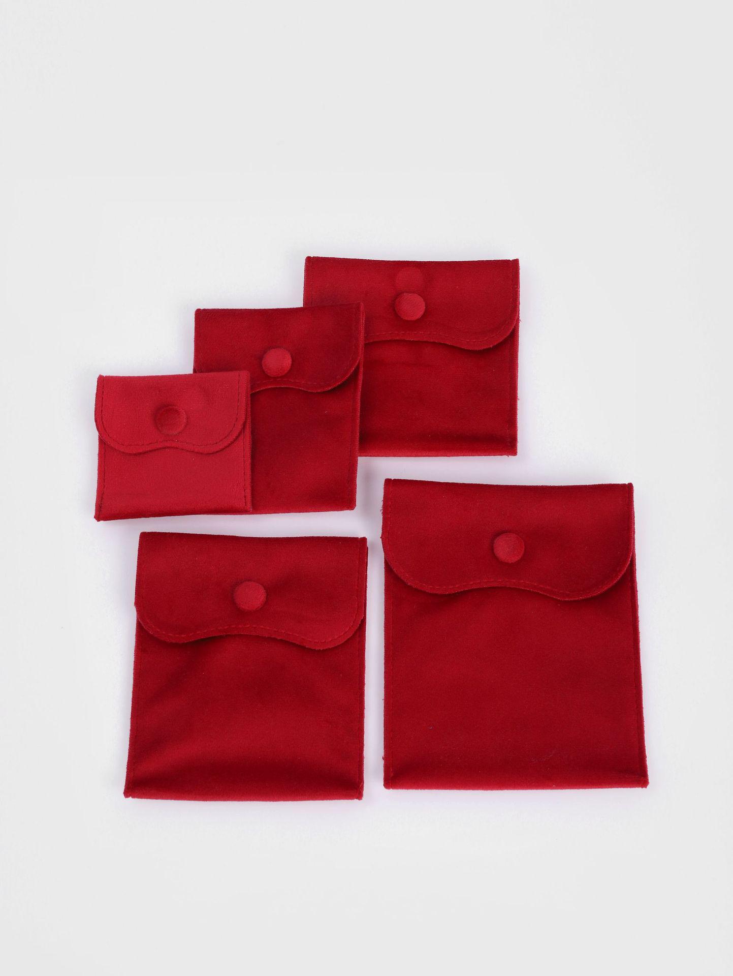 

Сумка для украшений Velvet Square на кнопках - портативная, антиокислительная сумка для хранения