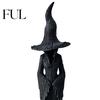 Unique Faceless Witch Ornament Halloween Statue, Resin Gothic Tree Figurine, Vintage Decor for Living Space Dark Fantasy Tabletop, Bookshelf