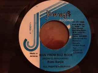 

7inch Record RISTO BENJI - Man From Buz Rock NONE Jammy s Records Jamaica Reggae, Ska & Dub Used
