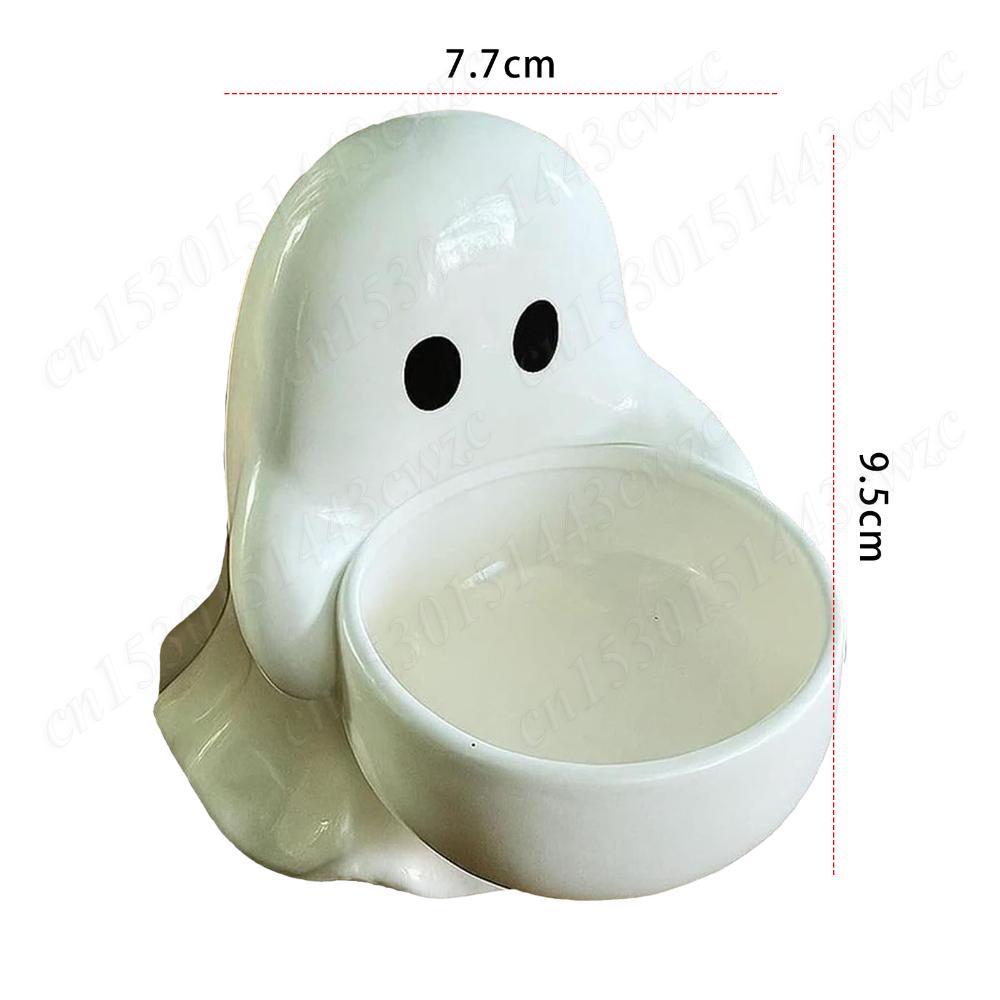 2026 Halloween Ghost Candle Holder Multi-Purpose Aromatherapy Candlestick Gothic Wear Resist Halloween Party Tabletop Ornament
