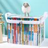 4PCS Clothes Storage Box, Transparent with Zipper Handles Design, Stackable Waterproof Storage Bin for Home Travel
