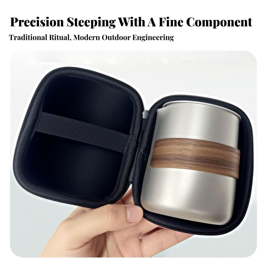 Travel Tea Set with Case Compact for Camping