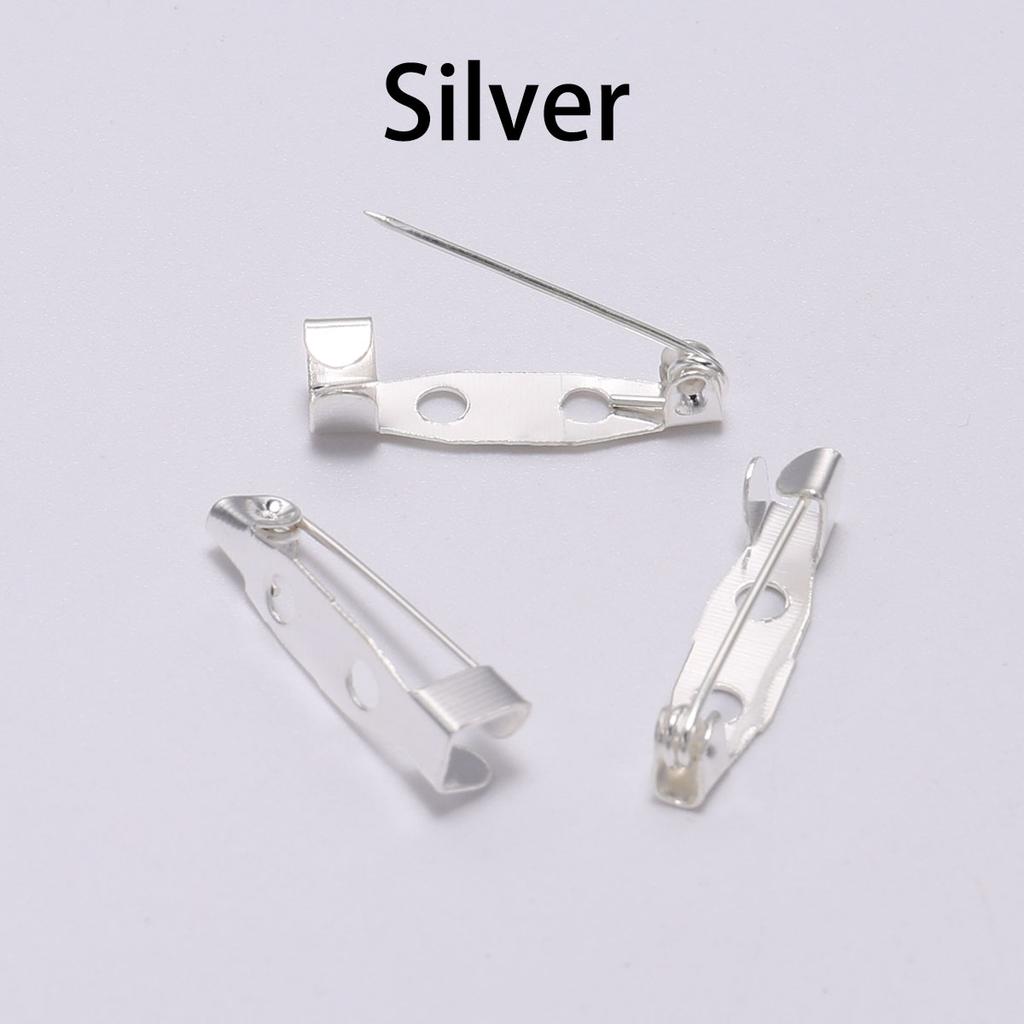 20-50pcs 20 25 32 38mm Brooch Clip Base Pin Blank Safe Lock Brooch Pin Base Badge Holder For DIY Jewelry Making Finding Supplies