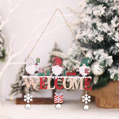 Wooden Christmas Hanging Pendant, Santa Claus, Handmade, Beautiful Plaque, Merry