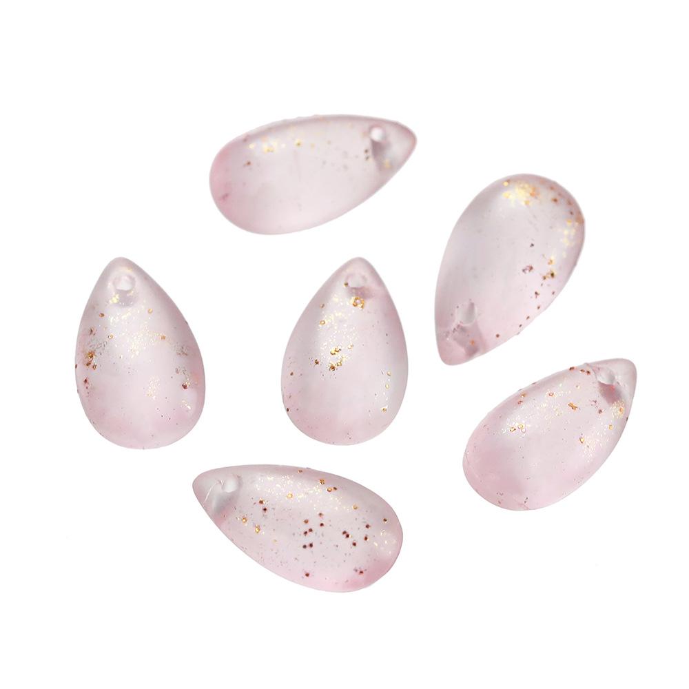 8x14mm Transparente Farbige Glas Tropfenanhänger Perlen für DIY Haarnadeln, Ohrringe und Armbänder
