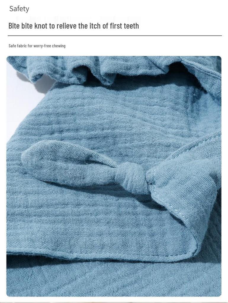 Cross-Border Baby Muslin Lion Comfort Blanket: Pure Cotton Sleep Companion Toy