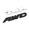 3D Metal AWD Letters Rear Trunk Fender Emblem Badge Sticker Decals For Honda CRV HRV Highlander Car Styling Accessories GI7