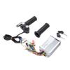 Electric Bike Controller Kit Brushless Motor Controller with Throttle Handle Grip Keys for Electric Scooter Modification