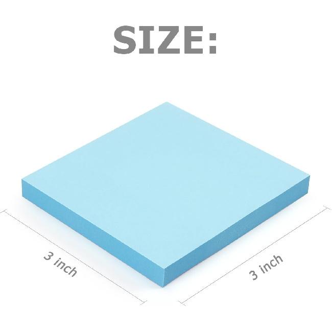 Sticky Notes 3x3 inch Bright Colors Self-Stick Pads 8 Pads/Pack 85 Sheets/Pad Total 680 Sheets