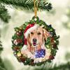 Cute Christmas Acrylic Dog Hanging Decor For Rearview Mirror And Home Spaces