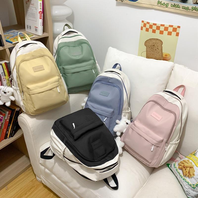 Middle school student schoolbag female junior high school student high school student simple backpack 2025 new summer college student backpack femal