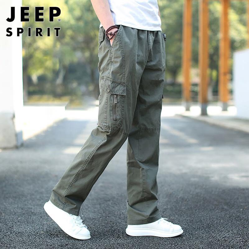 

JEEP SPIRIT Men s Straight Fit Cargo Pants 4XL