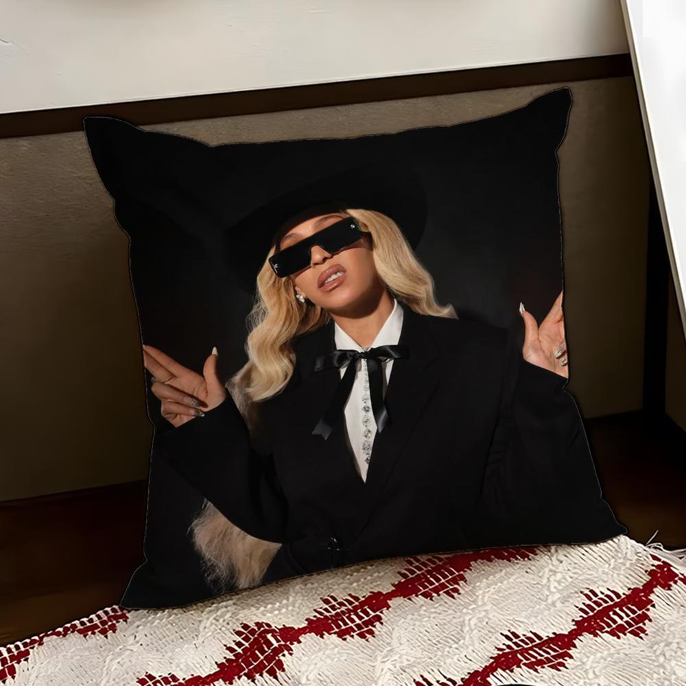 Singer BBeyonce CCowboy Cushion Cover Reversible Soft Durable Pillow Cover Home Car MultiScene Use for Daily Comfort