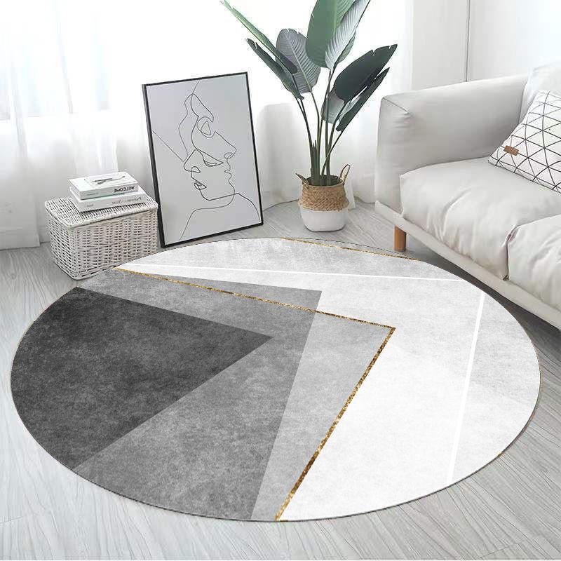 Simple Modern Round Carpet Living Room Decoration Sofa Coffee Table Mat Room Decoration Teenager Rug Home Bedroom Decor Fur Rugs