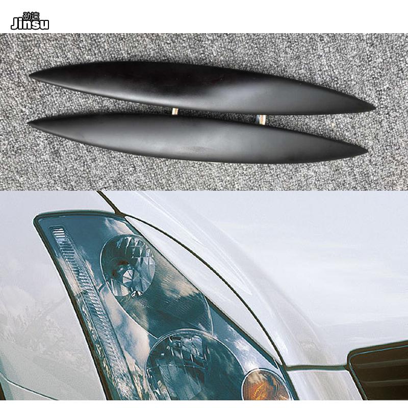 Für Infiniti G35 Limousine 2002 - 2007 Kohlefaser Scheinwerferabdeckung Augenlider V35 Glasfaser FRP Grundierung Frontscheinwerfer Dekorationsaufkleber