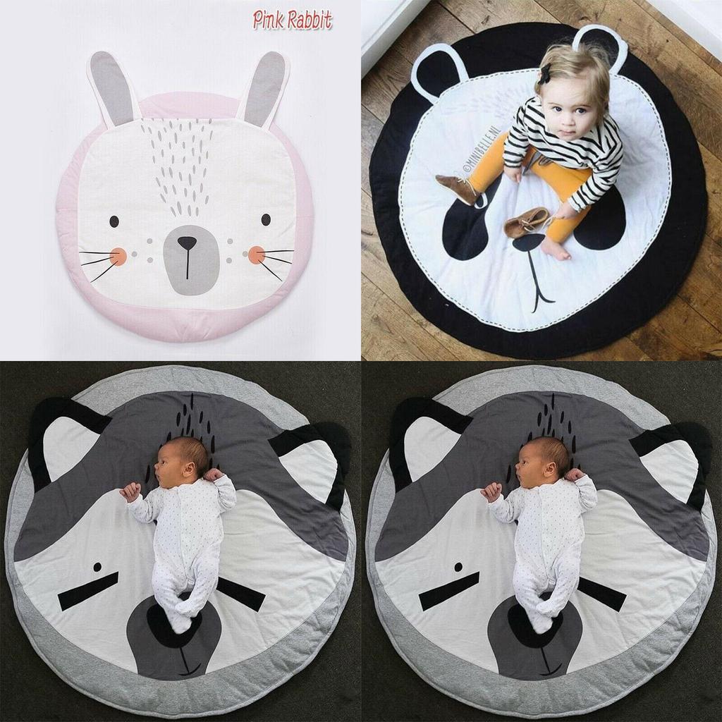 Fox Print Animals Cuddle Play Mat With Soft Fabric For Infant Development And Parentchild Interaction